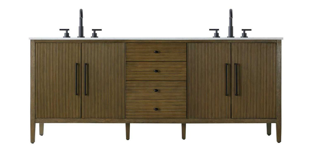 Blakely Bathroom Vanity in Hazel Oak Elegant Lighting