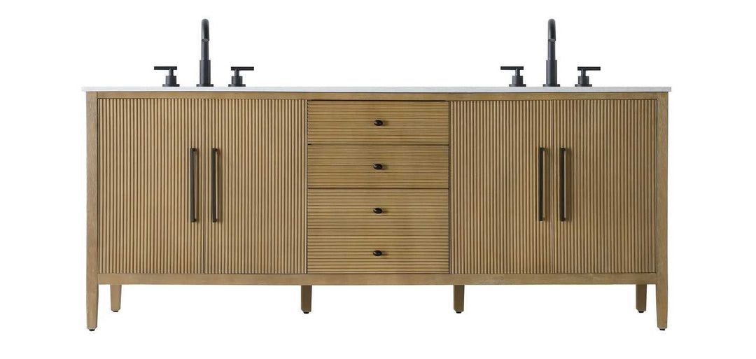 Blakely Bathroom Vanity in Linen Oak Elegant Lighting