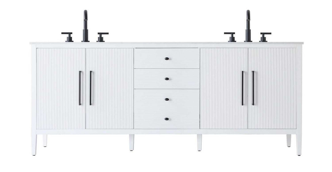Blakely Bathroom Vanity in White Elegant Lighting