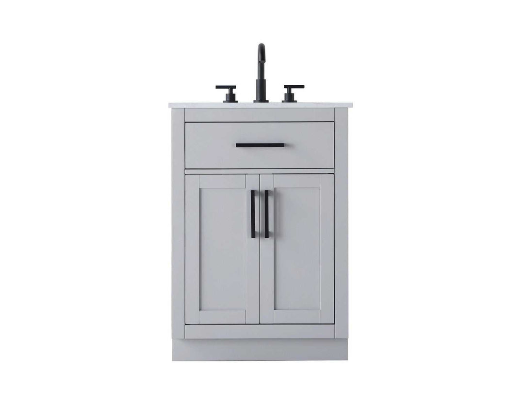 Alden Bathroom Vanity in Grey Elegant Lighting