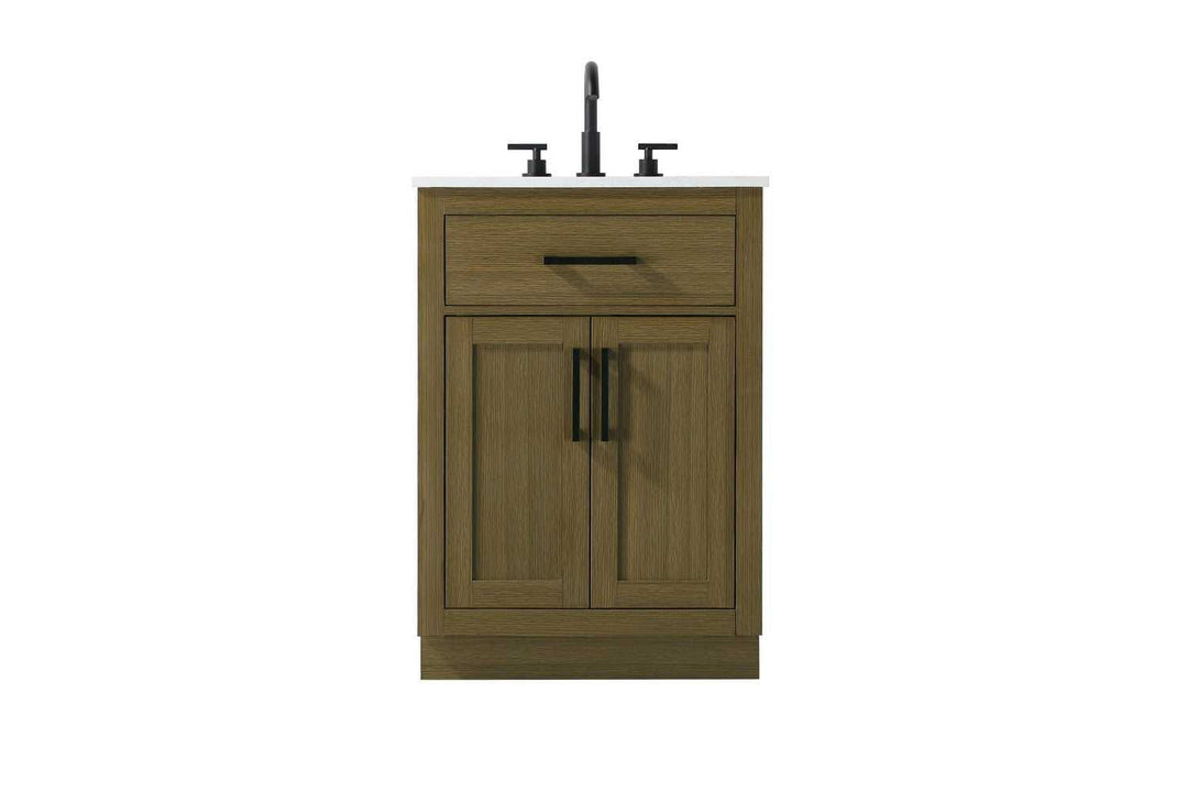 Alden Bathroom Vanity in Chestnut Brown Elegant Lighting