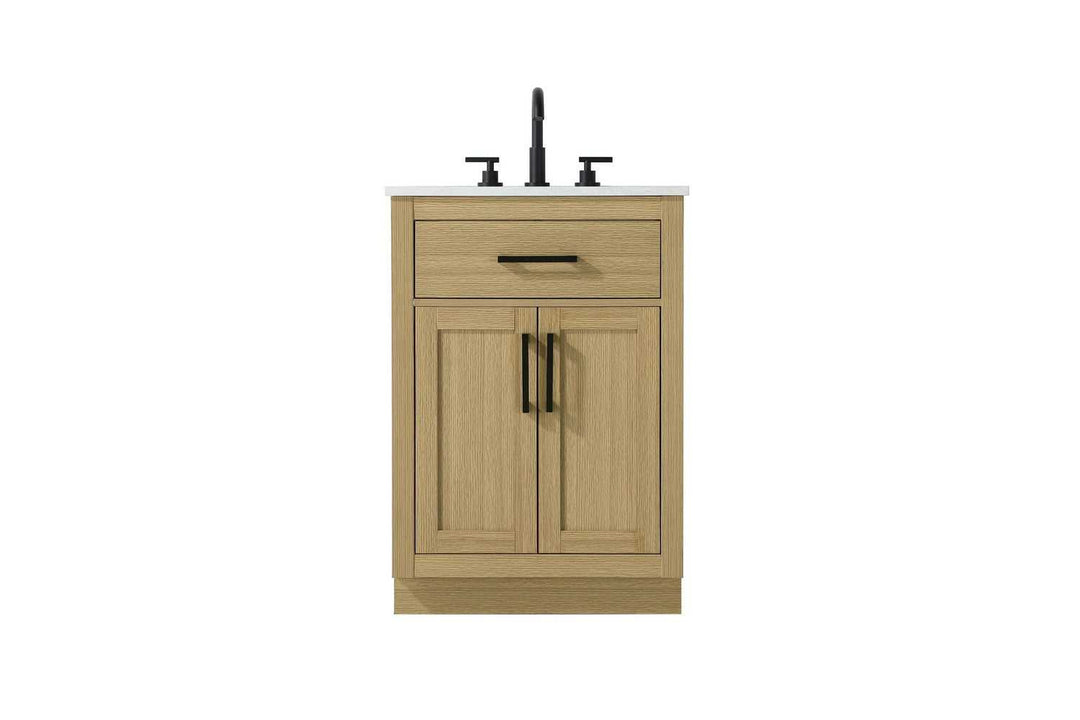 Alden Bathroom Vanity in Honey Brown Elegant Lighting