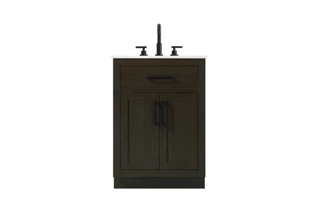 Alden Bathroom Vanity in Mocha Brown Elegant Lighting