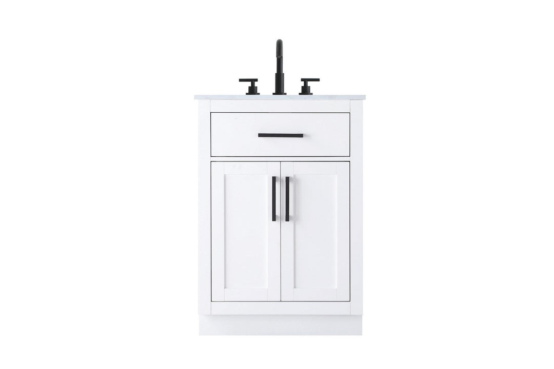 Alden Bathroom Vanity in White Elegant Lighting