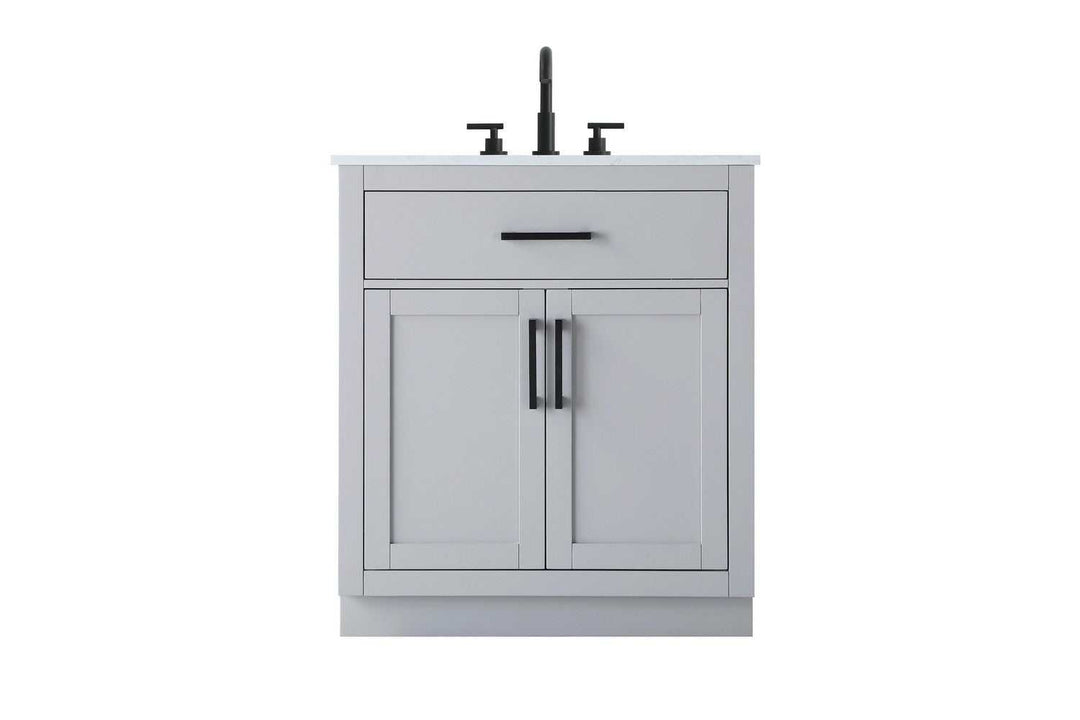 Alden Bathroom Vanity in Grey Elegant Lighting