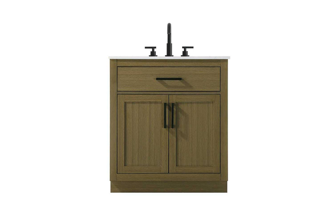 Alden Bathroom Vanity in Chestnut Brown Elegant Lighting
