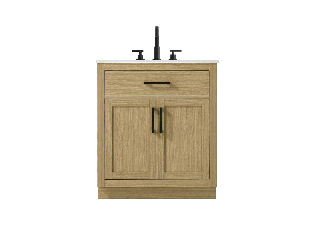 Alden Bathroom Vanity in Honey Brown Elegant Lighting