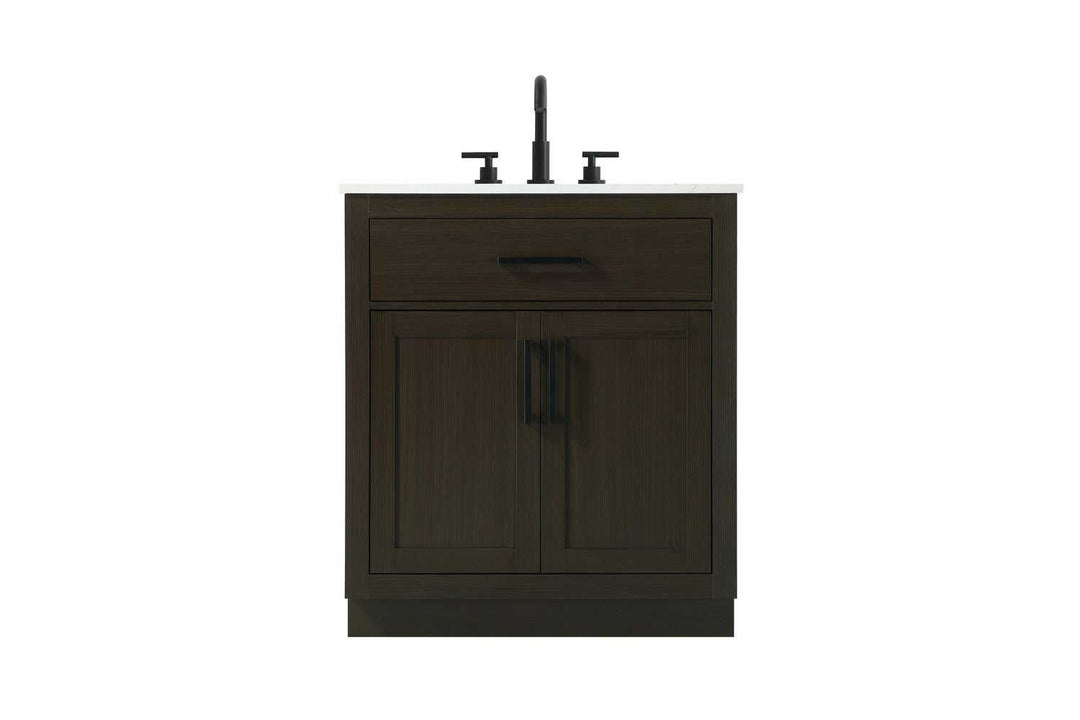 Alden Bathroom Vanity in Mocha Brown Elegant Lighting