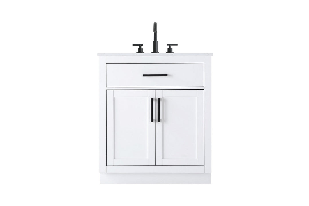 Alden Bathroom Vanity in White Elegant Lighting