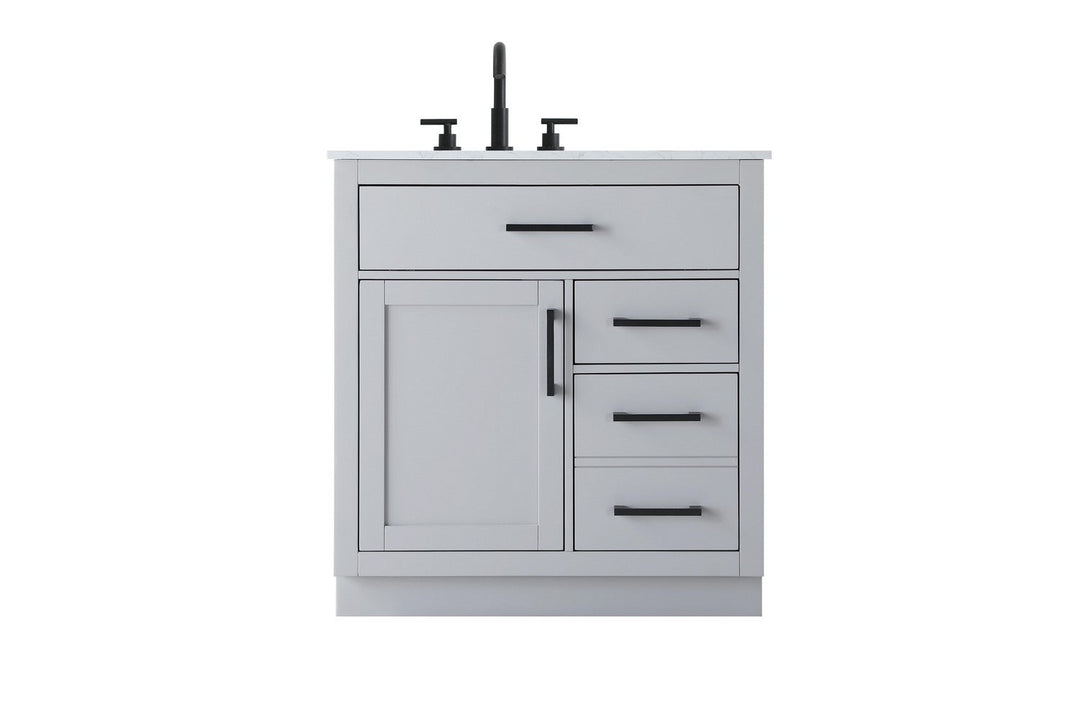 Alden Bathroom Vanity in Grey Elegant Lighting