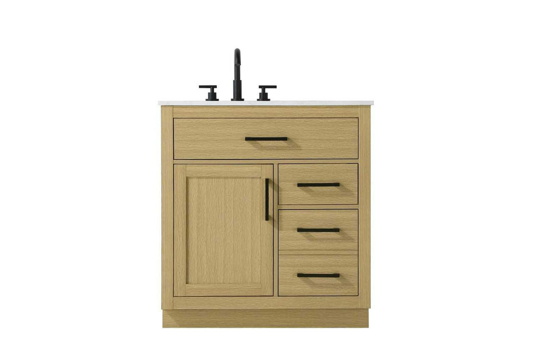 Alden Bathroom Vanity in Honey Brown Elegant Lighting
