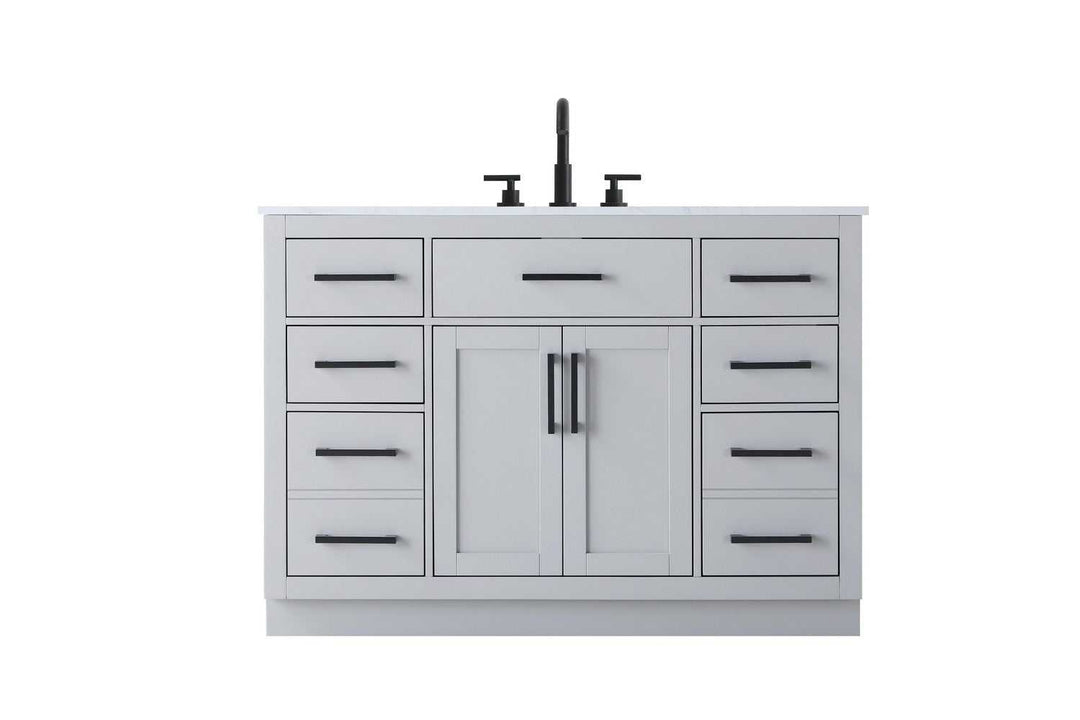 Alden Bathroom Vanity in Grey Elegant Lighting