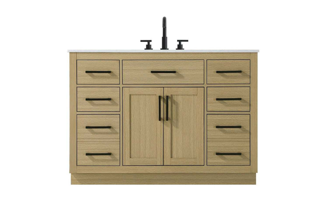 Alden Bathroom Vanity in Honey Brown Elegant Lighting