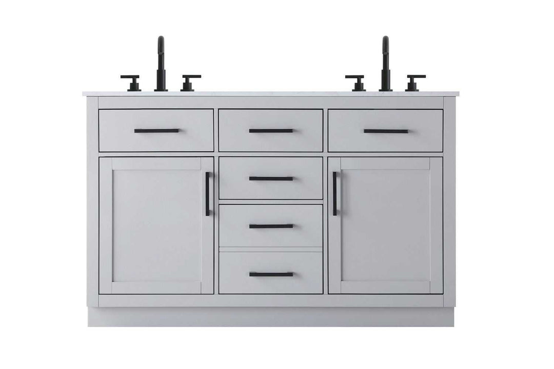 Alden Bathroom Vanity in Grey Elegant Lighting