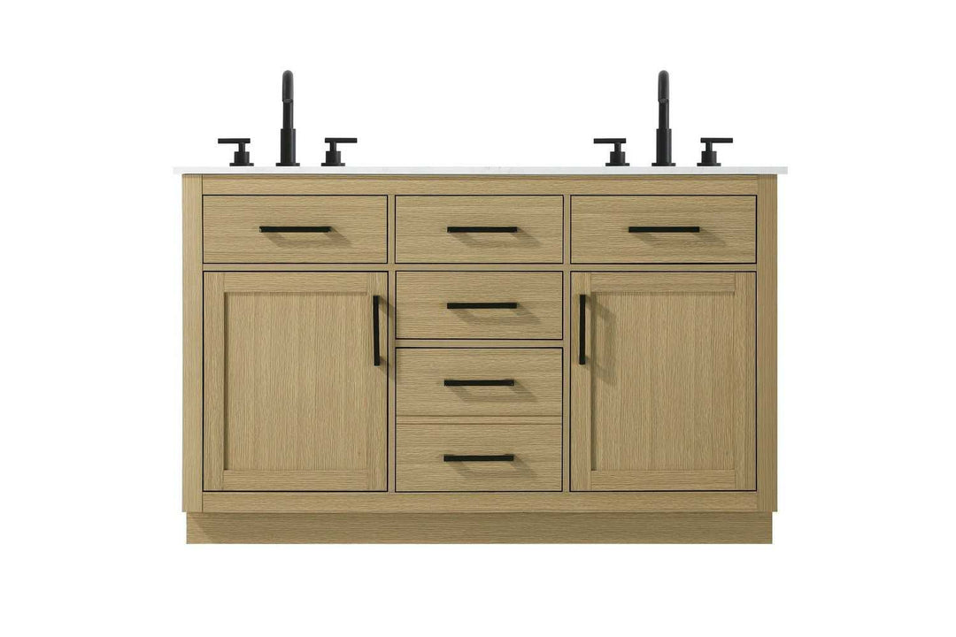 Alden Bathroom Vanity in Honey Brown Elegant Lighting