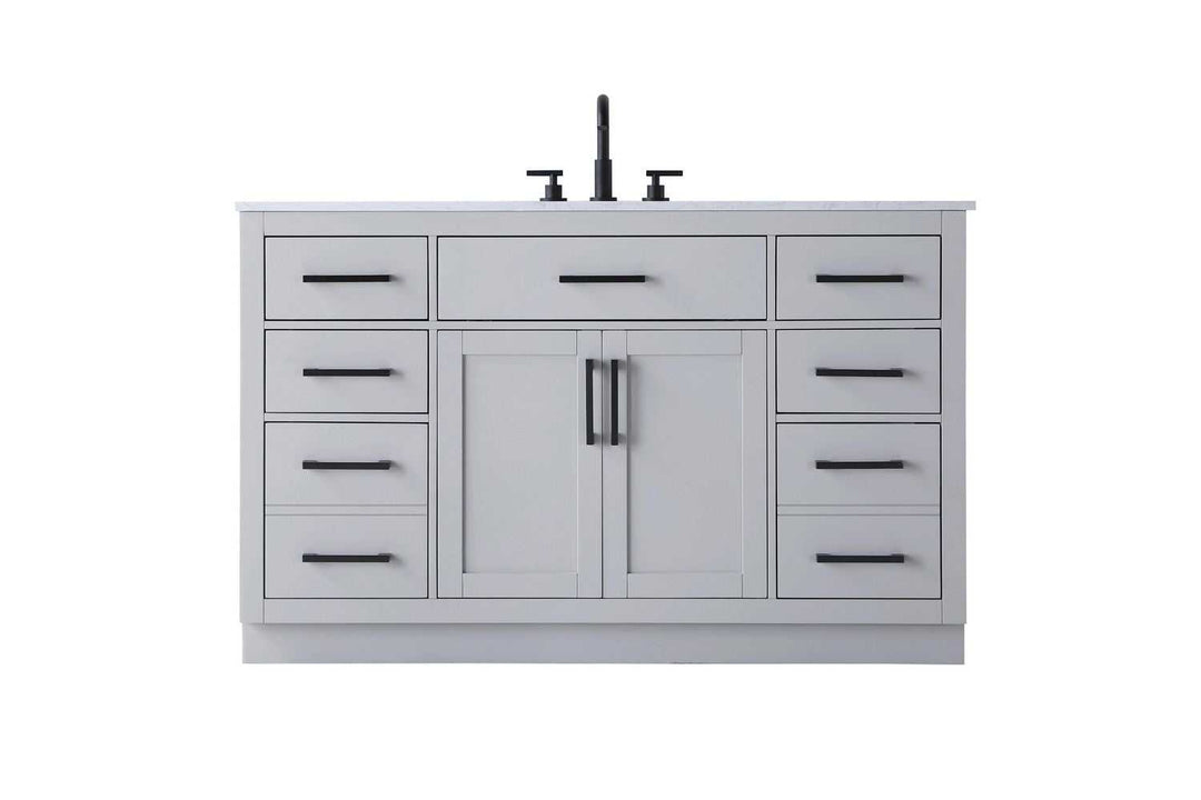 Alden Bathroom Vanity in Grey Elegant Lighting