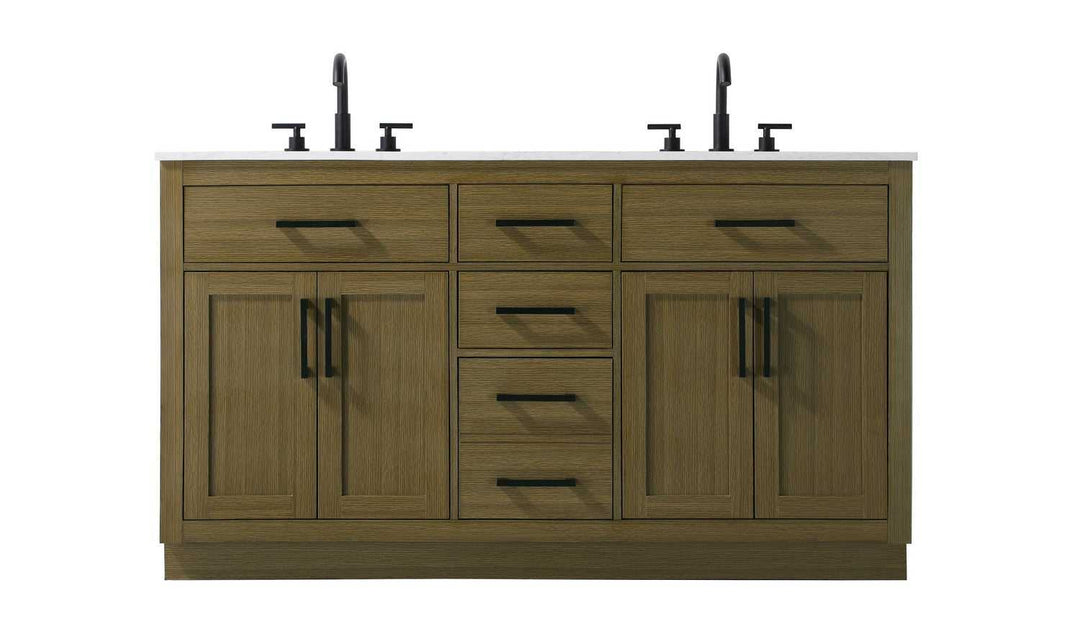 Alden Bathroom Vanity in Chestnut Brown Elegant Lighting