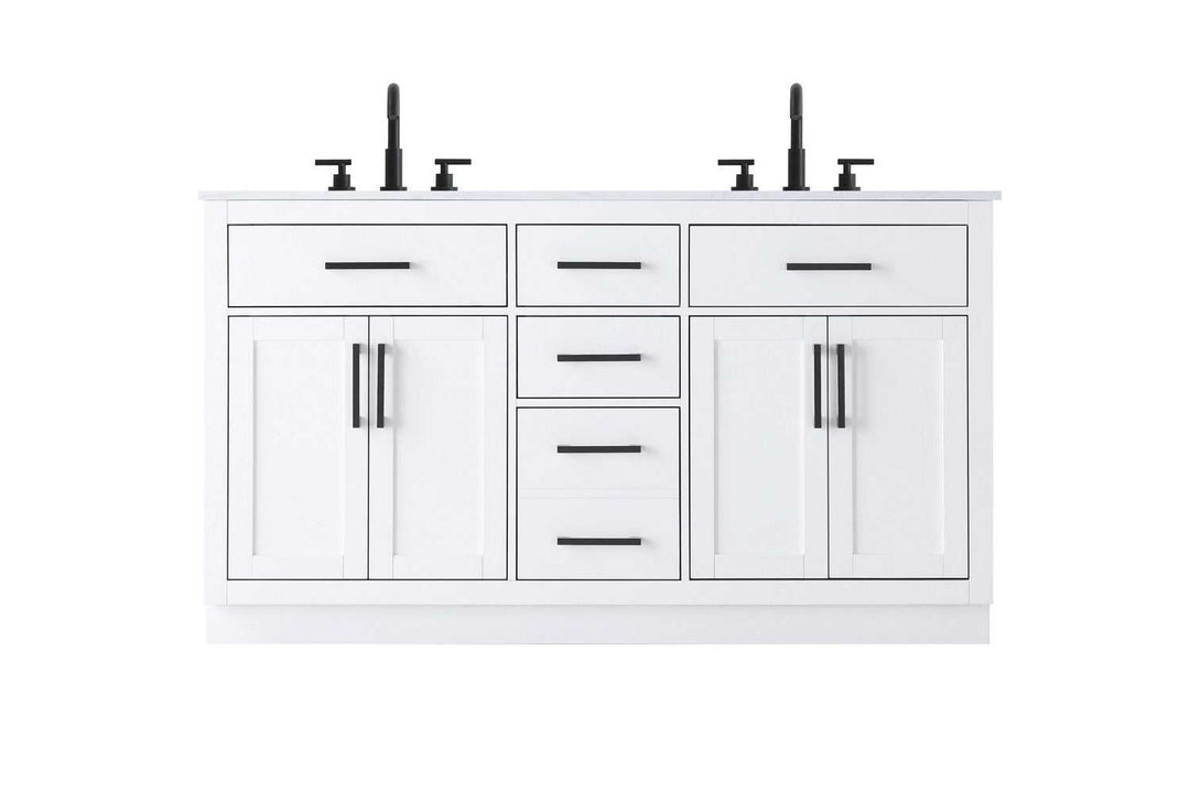 Alden Bathroom Vanity in White Elegant Lighting