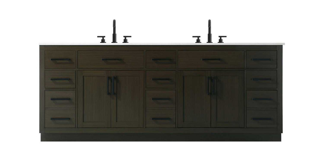 Alden Bathroom Vanity in Mocha Brown Elegant Lighting
