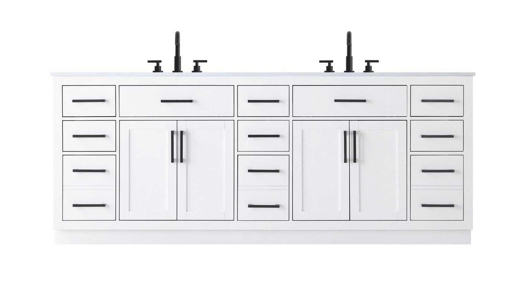 Alden Bathroom Vanity in White Elegant Lighting