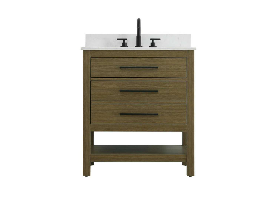 Karson Bathroom Vanity in Chestnut Brown Elegant Lighting