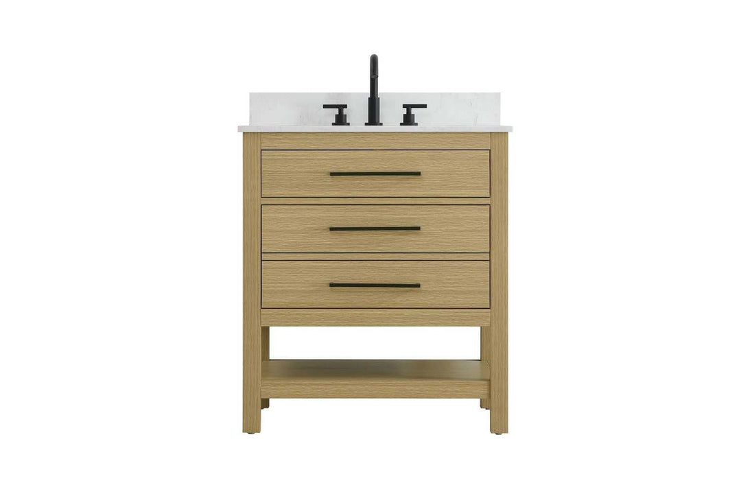 Karson Bathroom Vanity in Honey Brown Elegant Lighting