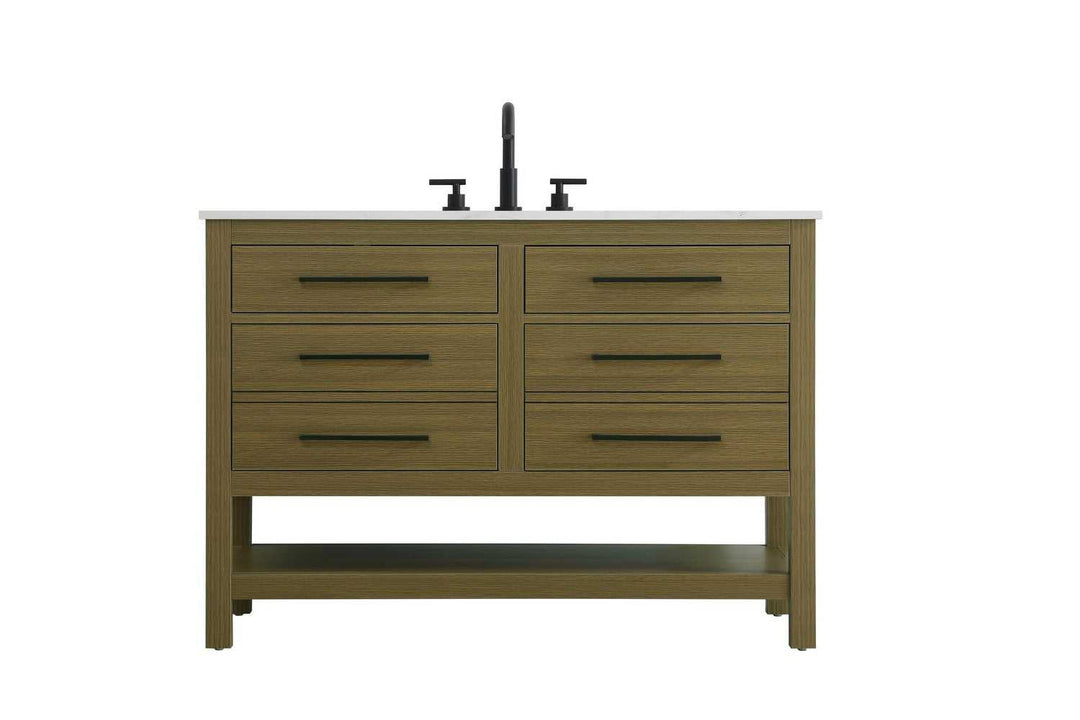 Karson Bathroom Vanity in Chestnut Brown Elegant Lighting