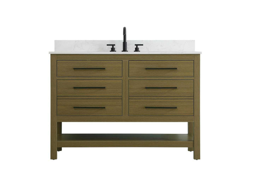 Karson Bathroom Vanity in Chestnut Brown Elegant Lighting