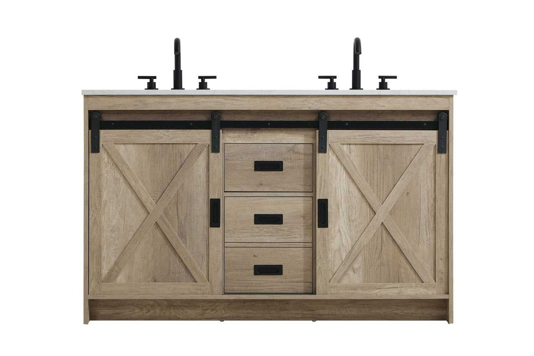 Austin Bathroom Vanity in Natural Oak Elegant Lighting