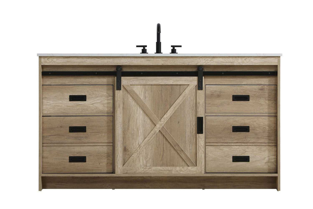 Austin Bathroom Vanity in Natural Oak Elegant Lighting