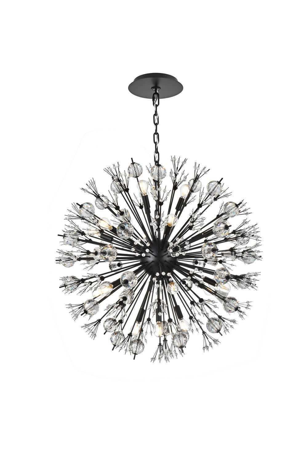 Elegant Lighting - 2550D32BK - 18 Light Pendant - Vera - black