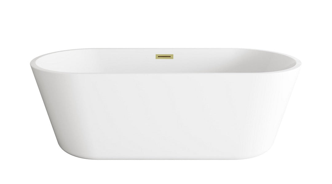 Elegant Lighting - BT10671GW-BGD - Soaking Bathtub - Odette - Glossy White