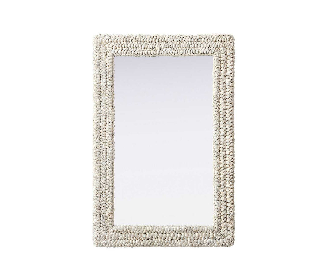 Marlowe Mirror in Linen White Elegant Lighting
