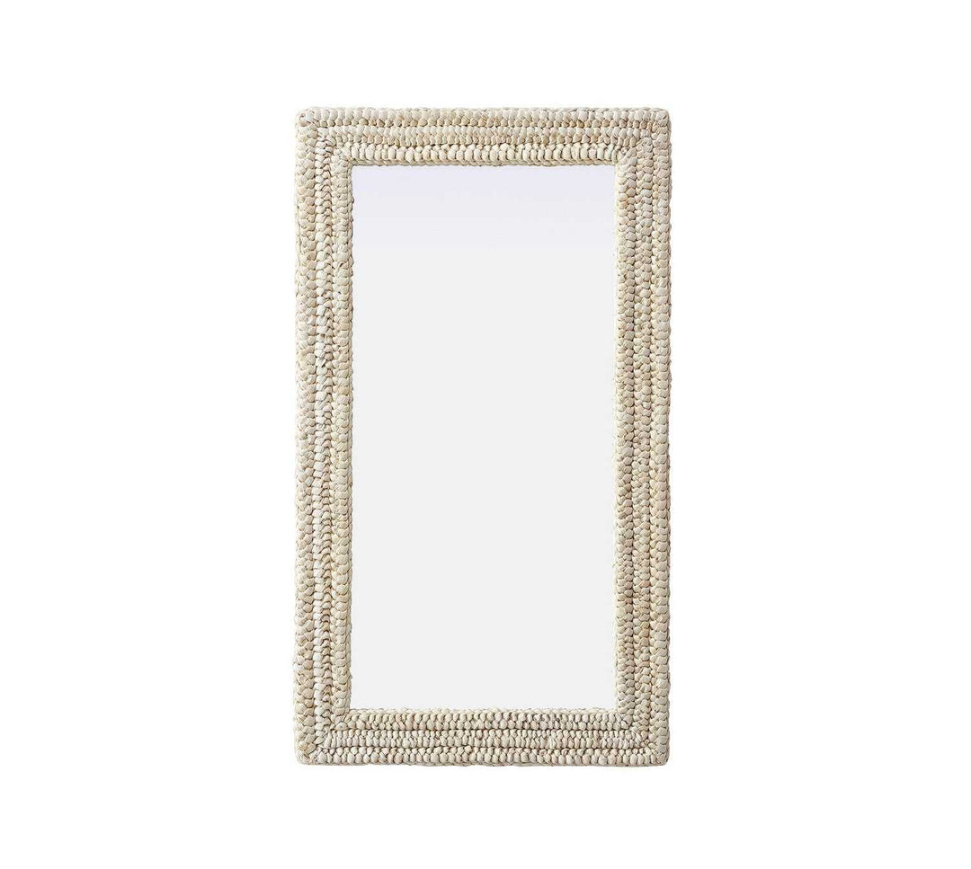 Marlowe Mirror in Linen White Elegant Lighting
