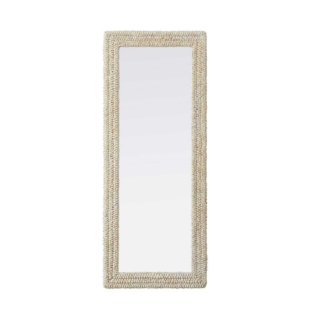 Marlowe Mirror in Linen White Elegant Lighting