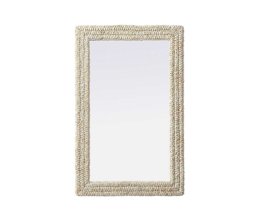 Marlowe Mirror in Linen White Elegant Lighting