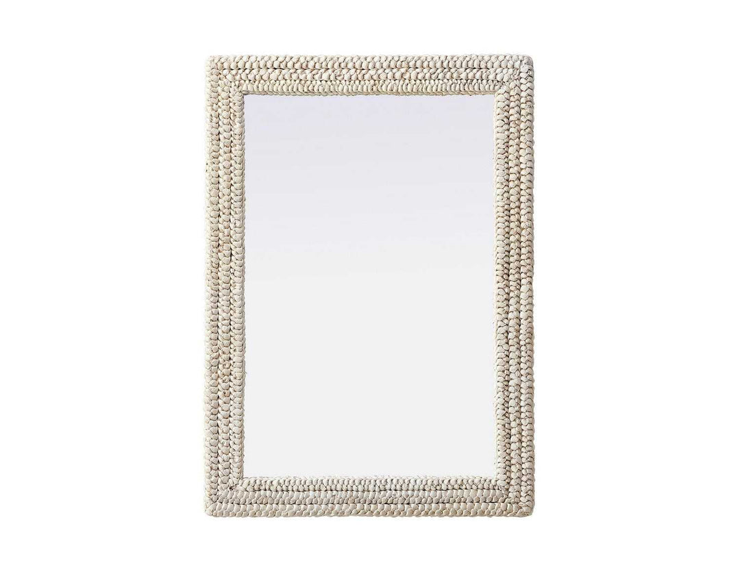 Marlowe Mirror in Linen White Elegant Lighting