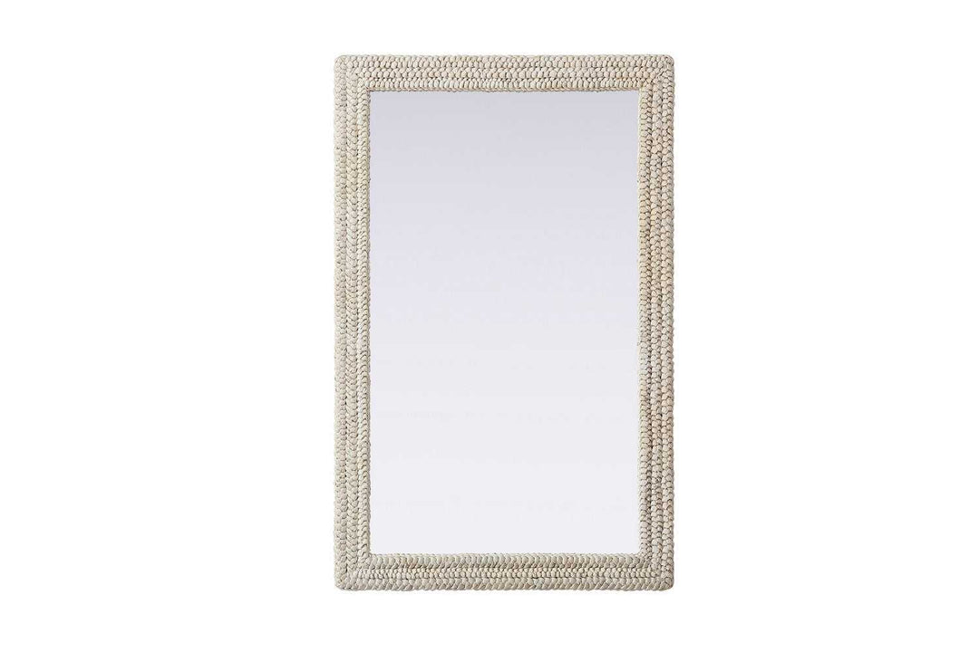 Marlowe Mirror in Linen White Elegant Lighting