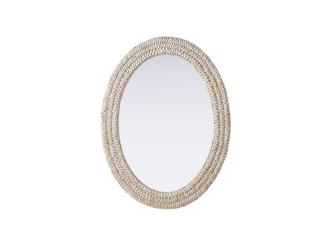 Marlowe Mirror in Linen White Elegant Lighting