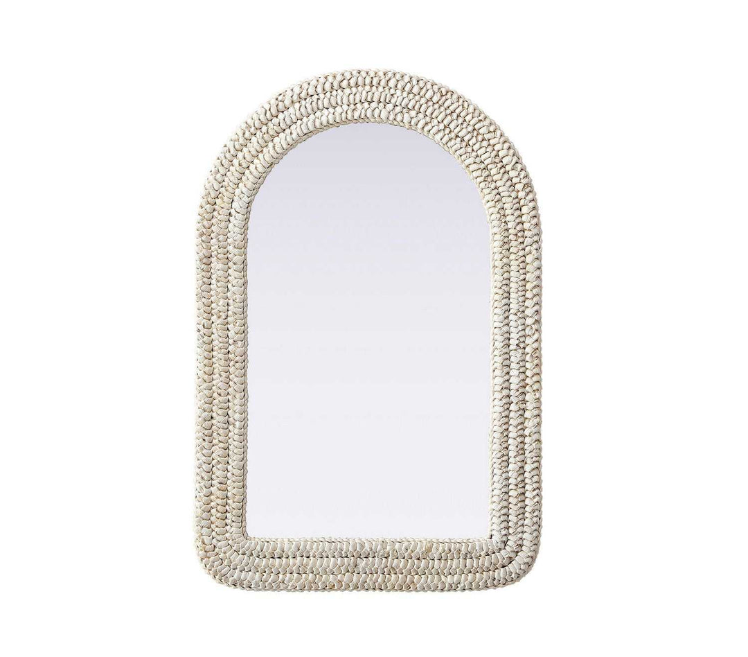 Marlowe Mirror in Linen White Elegant Lighting