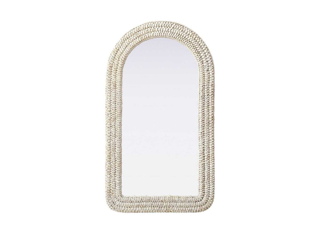 Marlowe Mirror in Linen White Elegant Lighting
