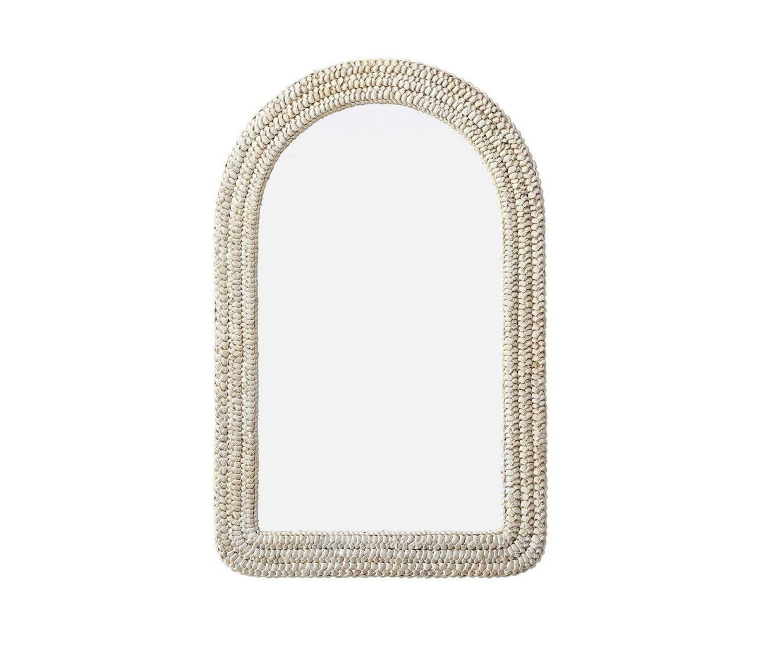 Marlowe Mirror in Linen White Elegant Lighting