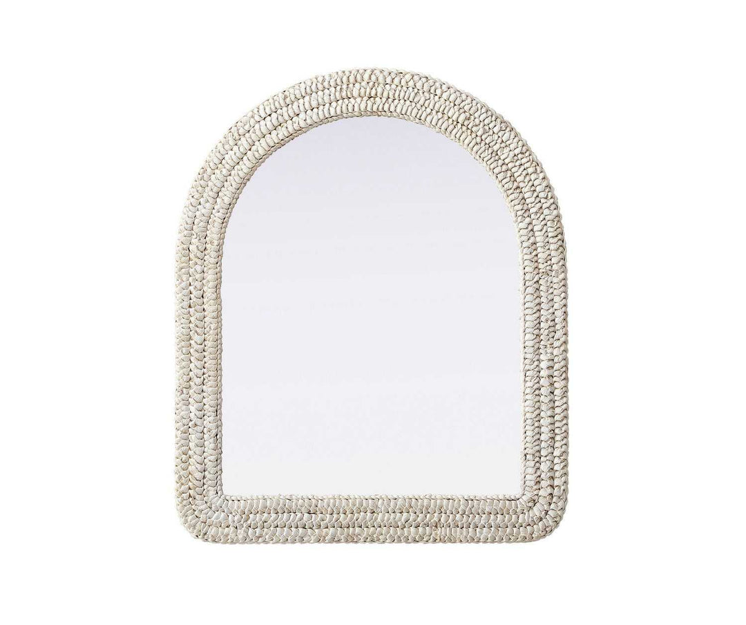 Marlowe Mirror in Linen White Elegant Lighting
