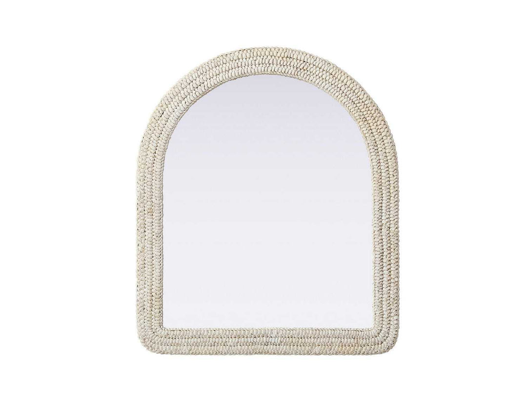 Marlowe Mirror in Linen White Elegant Lighting