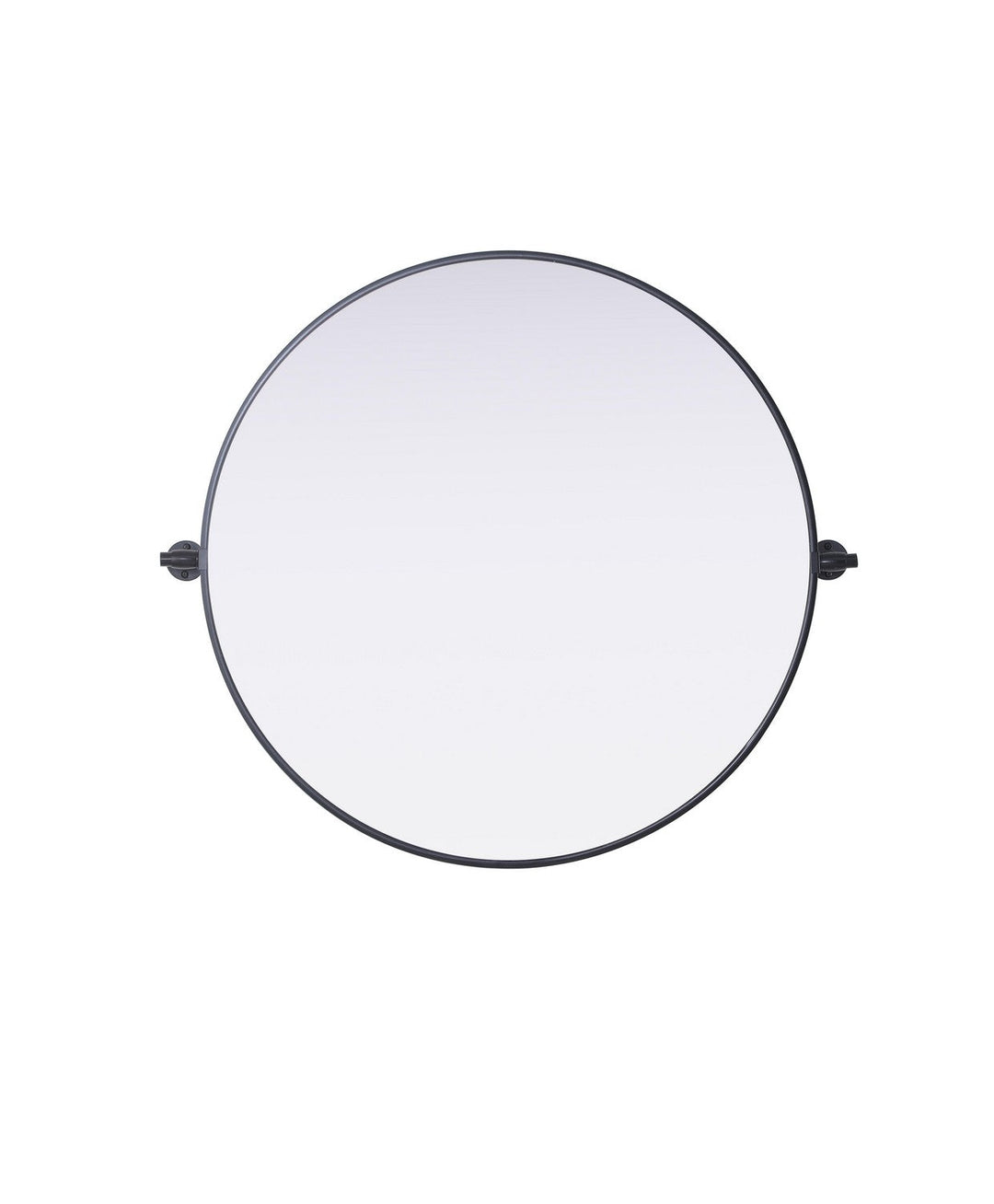 Amoura Mirror in Black Elegant Lighting
