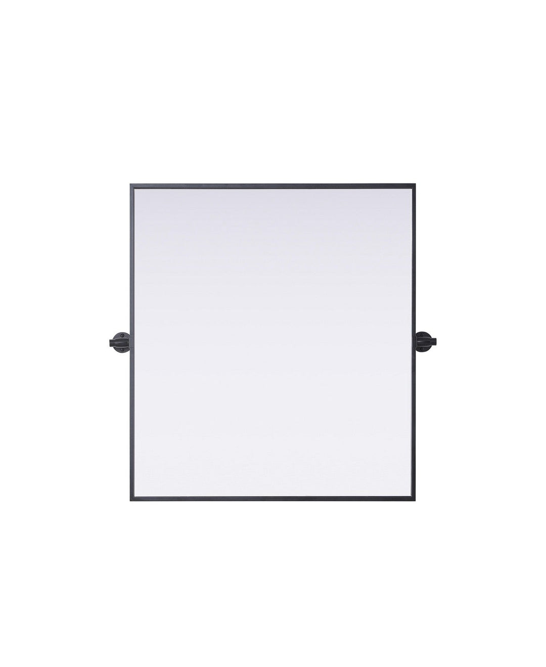 Amoura Mirror in Black Elegant Lighting