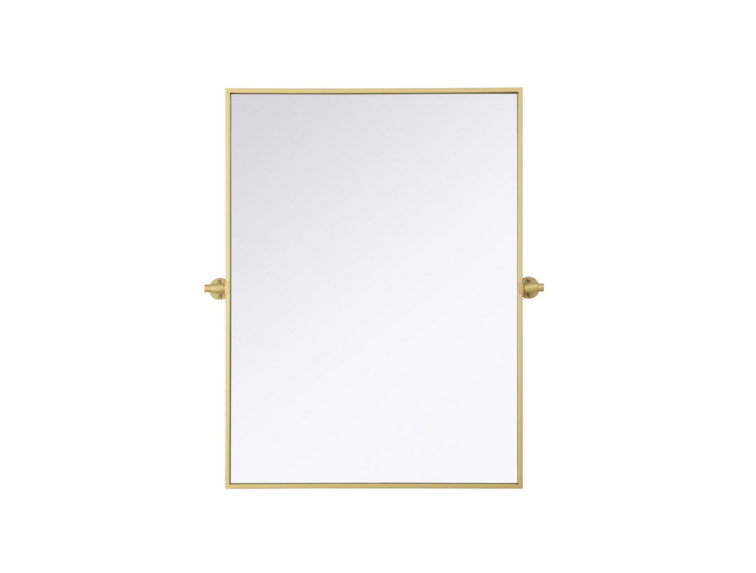 Amoura Mirror in Brass Elegant Lighting