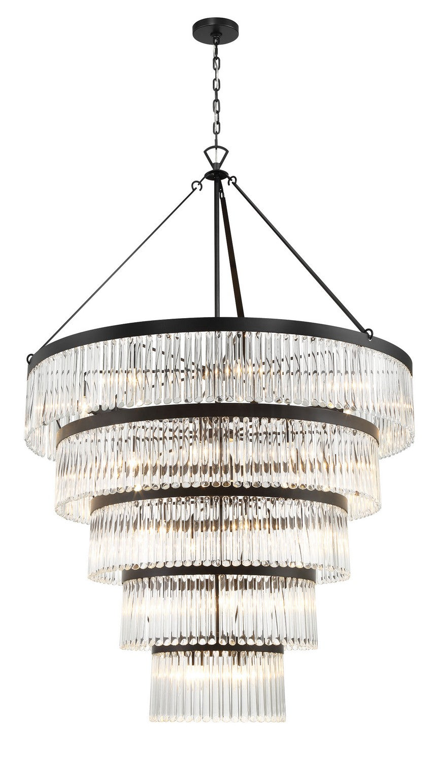 Crystorama - EMO-5430-BF - 30 Light Chandelier - Emory - Black Forged