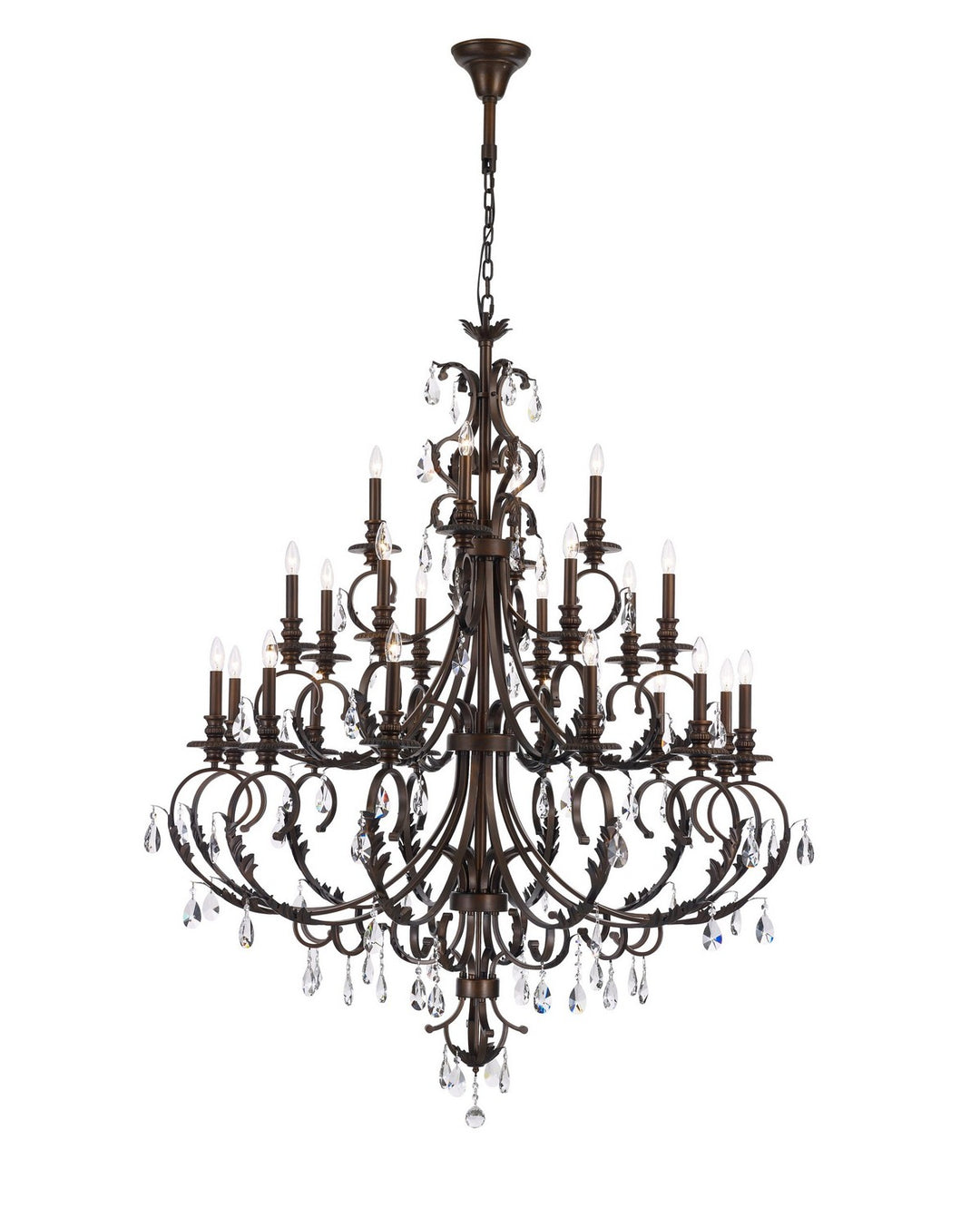 24 Light Chandelier in Brushed Copper - available from The Lighting Shoppe, trusted by Canadian homeowners