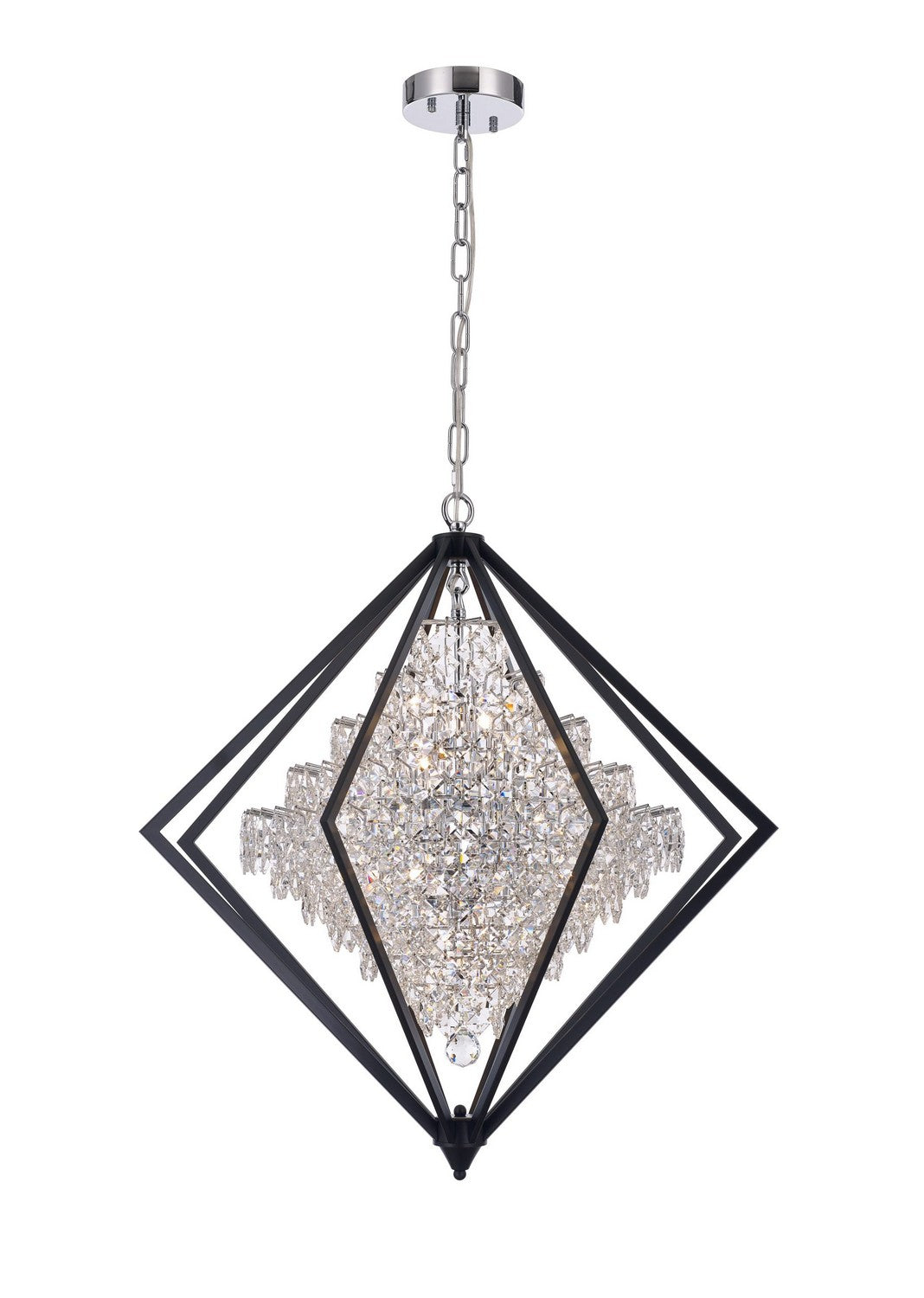 Ten Light Pendant in Black/Chrome - available from The Lighting Shoppe, trusted by Canadian homeowners